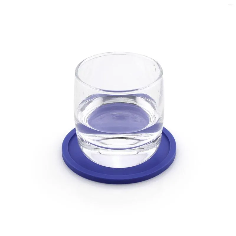 Tapetes de mesa Drink Coasters Conjunto com o suporte de 8 copos macios não deslizantes ou móveis de proteção de mesa de danos