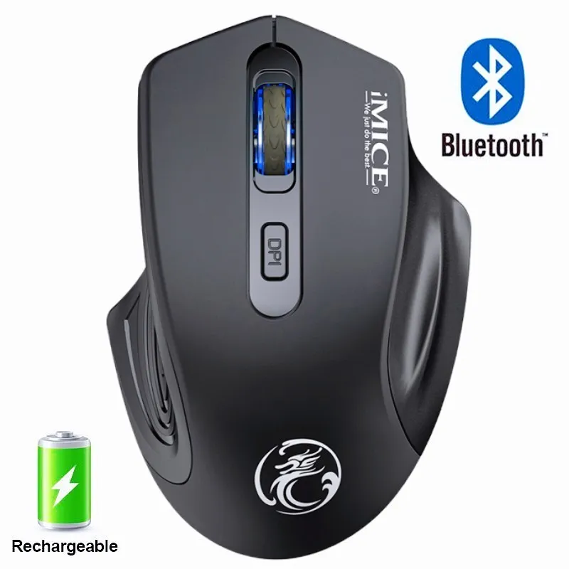 Ratos mouse sem fio mouse mouse bluetooth mouse recarregável computador wirless gaming ergonomic silencioso USB mause jogador para laptop pc 221027