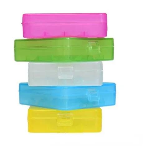 Battery Case Box Safety Holder Storage Container Colorful High Quality Plastic Portable Case fit 26650 Battery