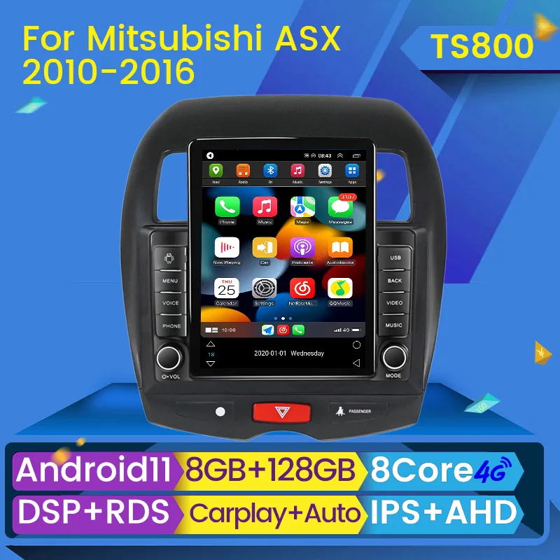 Android 11 Car Dvd Radio Stereo Multimedia Video Player 2 Din Dvd Carplay Navi GPS for Mitsubishi ASX 1 2010 2011 2012-2016