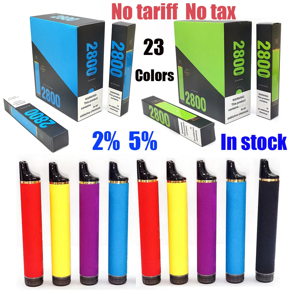 2% 5% Vape Poff 2800 Puff Flex Cigarros eletrônicos e Vaper Desechable Cigarrillos Sigarette Elettronica Tarifa Free 23 Colors