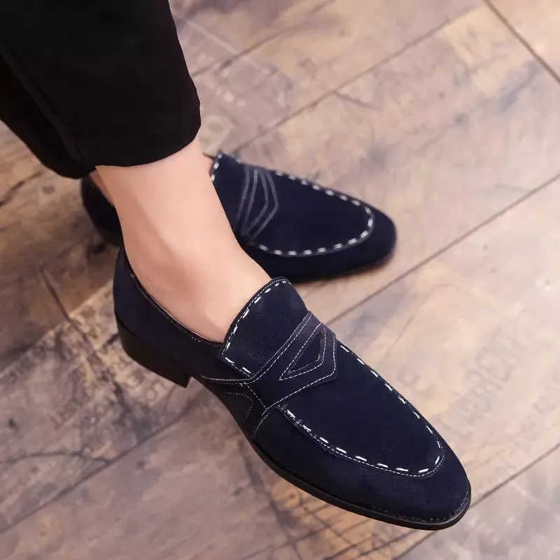 Formele schoenen puntige teen jurk mode mannen loafers lederen oxford schoenen voor heren rijden zapatos de hombre 47