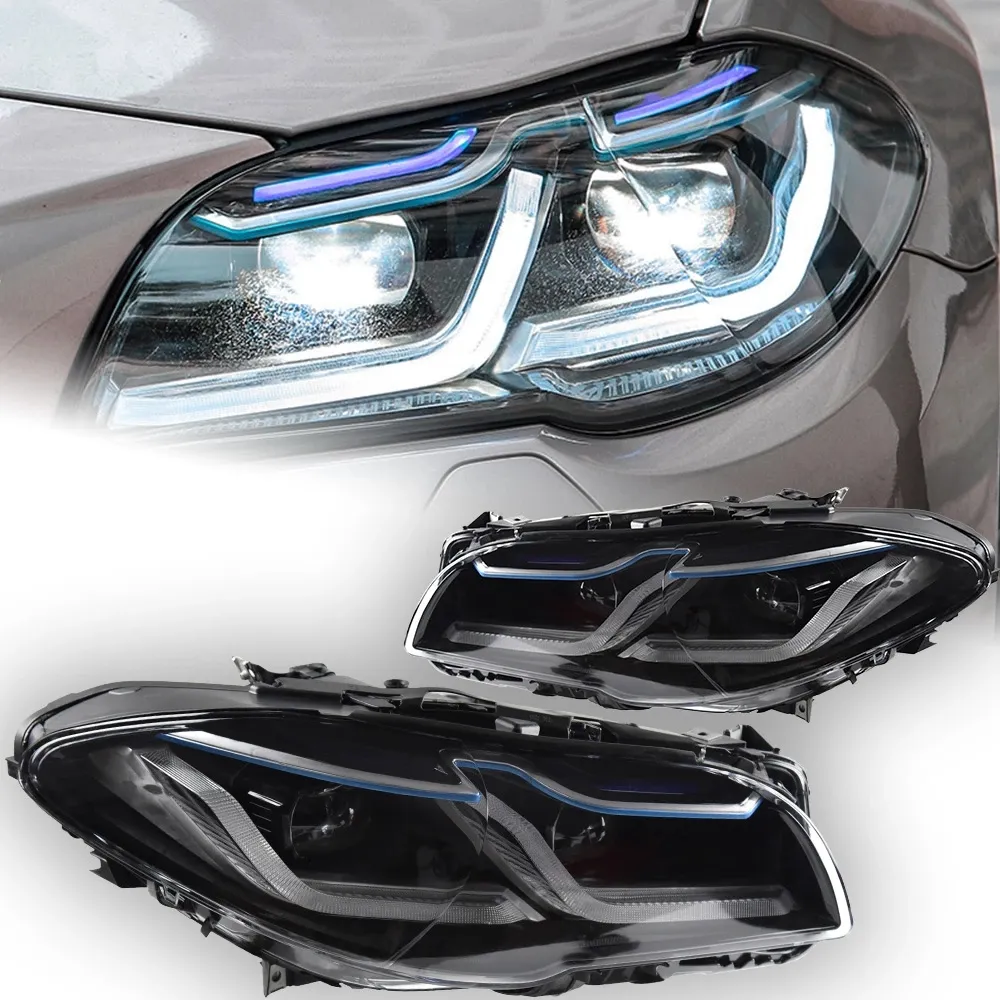 Feux de voiture pour BMW F10, lentille de projecteur de phare LED 20 10-20 16 F18 520i 525i 530i F11, Signal avant DRL, accessoires automobiles