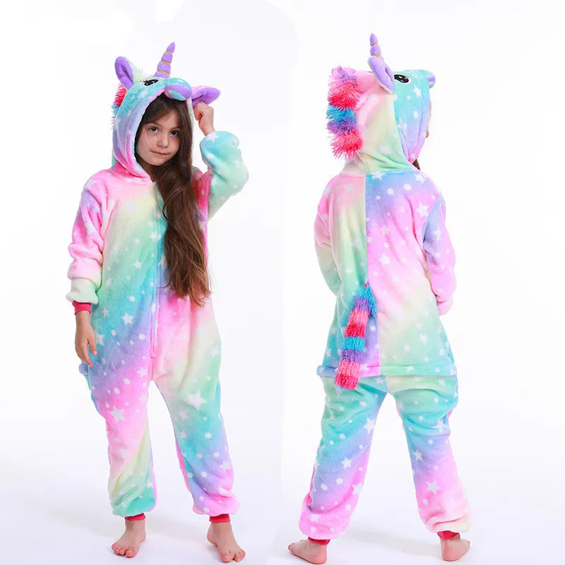 Magical Unicorn Teens Onesie, Kids Union Suit Blue Athletic Jumpsuit