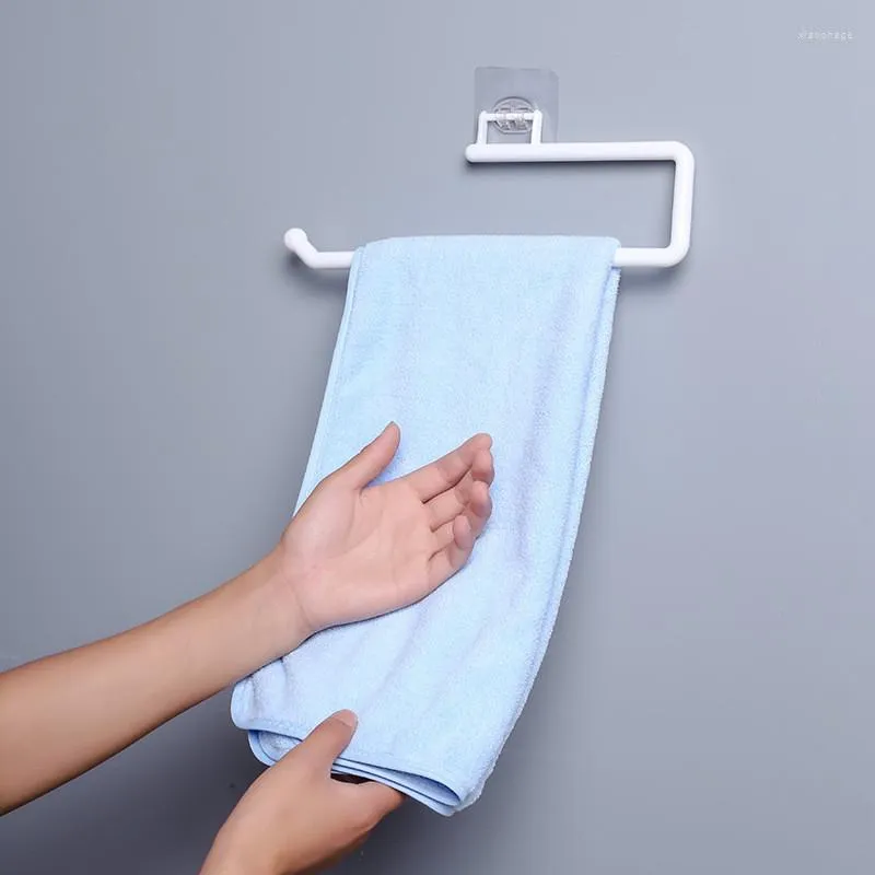 Hooks keuken tissue houder hangende toilet roll papieren handdoek rek badkamer kast deur haak organisator