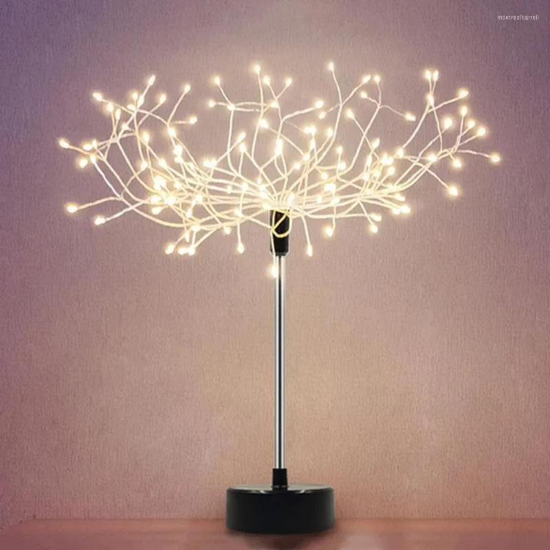 Bordslampor LED Tree Light Bonsai Lamp Flexibla grenar för Home Party Wedding Festival Juldekor