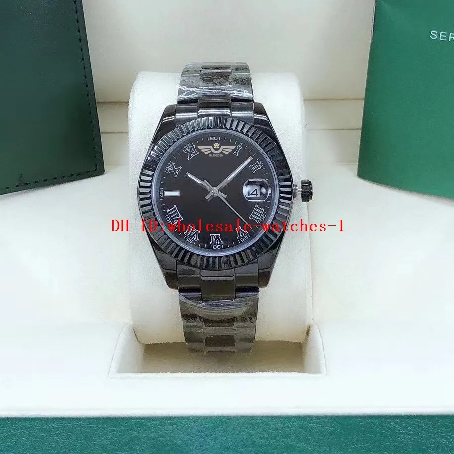 5 Star Super Watch Nieuwe stijl 41 mm Datejust 116314 Black Roman Dial Sapphire Men Watches Automatic Mechanical Movement roestvrijstalen polshorloge