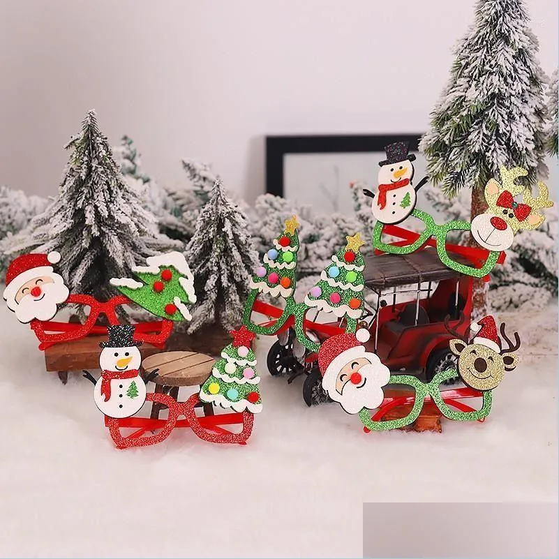 Weihnachtsdekorationen Weihnachtsdekorationen Weihnachtsfeierversorgung Weihnachtsmann Elch Gläser Jahresgeschenke für Kinder Dekoration Zuhause Navidad Deco Dhzrs