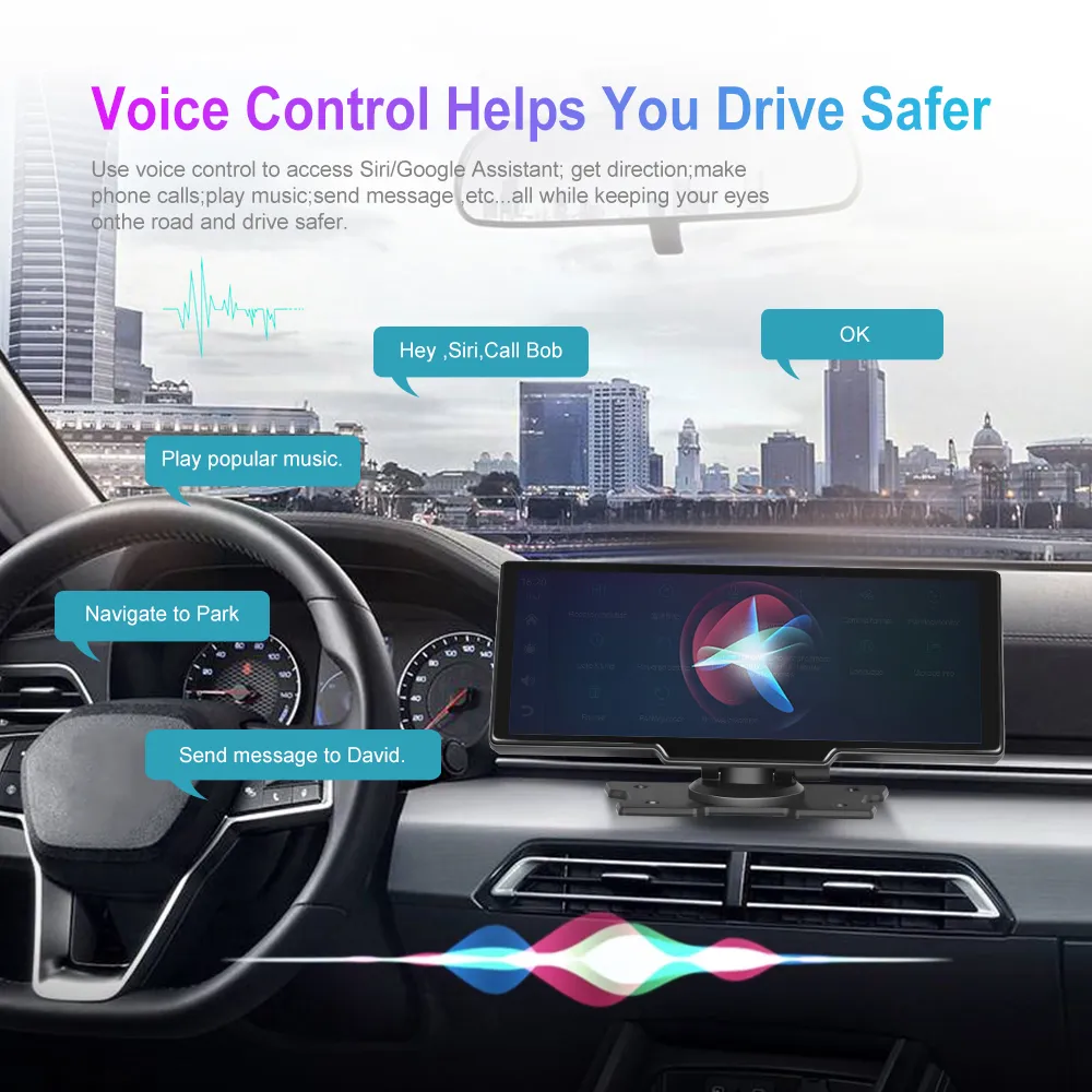 Tragbares Navigationssystem mit CarPlay und Android Auto, 7 HD