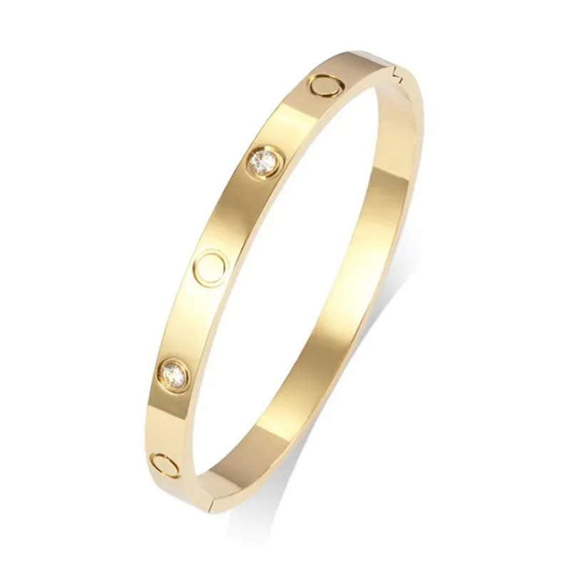 Proste bransoletki Charm Bangle For Women Luksusowa biżuteria Parowana przyjaźń Banles Wedding Biżuteria Projektant mody