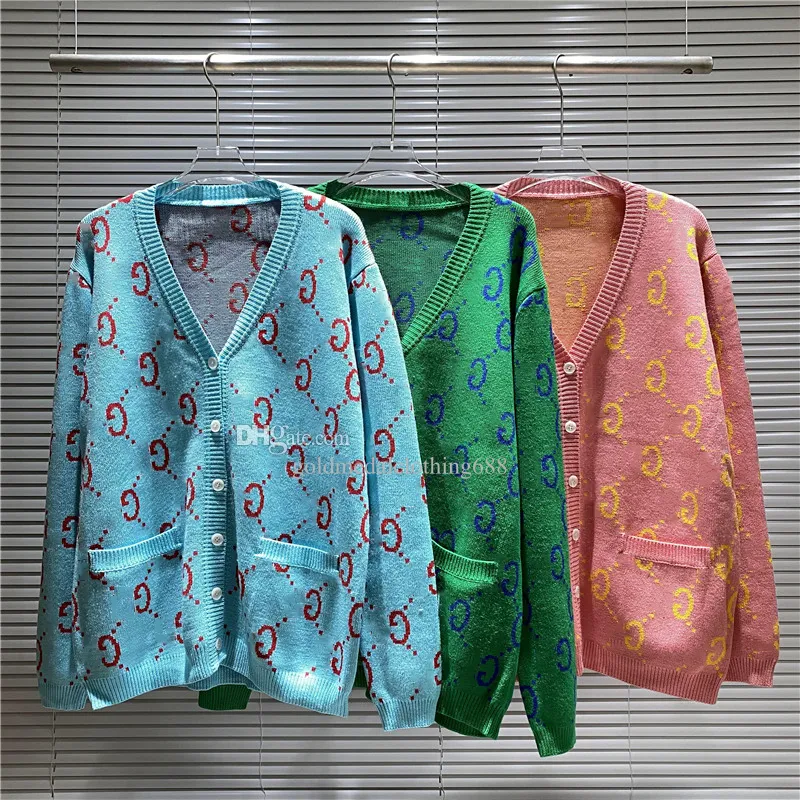 maglione firmato Uomo donna senior Cardigan rotondo classico per il tempo libero Autunno inverno mantieni caldo e comodo