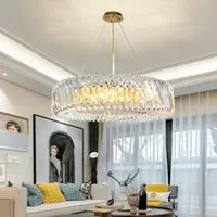 Pendant Lamps Nordic Luxury Art Crystal Lights Living Room Decoration Dining Light Fixture Restaurant El E14 LED