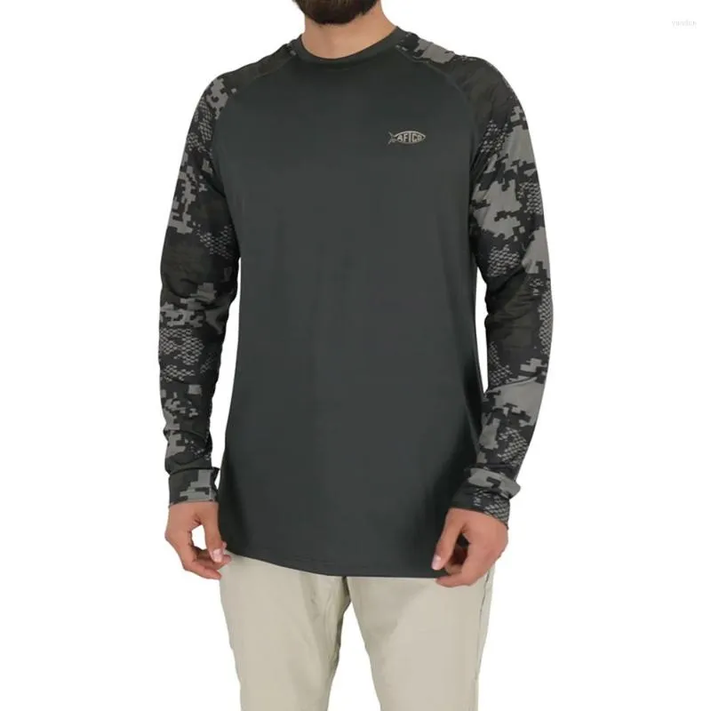 Jacht Jassen AFTCO Vissen Kleding Zomer heren Lange Mouw Zonwering Shirts Outdoor Wandelen T-Shirt Camisa De Pesca T219I