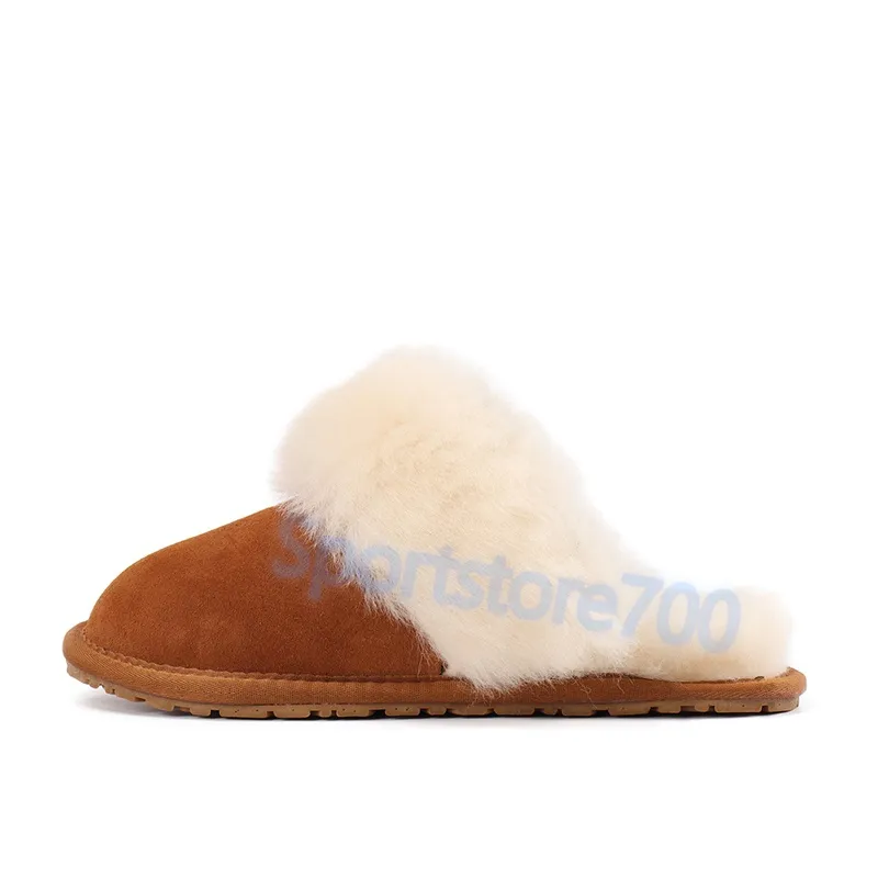 Australia fur slippers winter scuffs sis designer shoes mens luxury slides black charcoal chestnut scuff warm men women slipper indoor outdoor sneakers