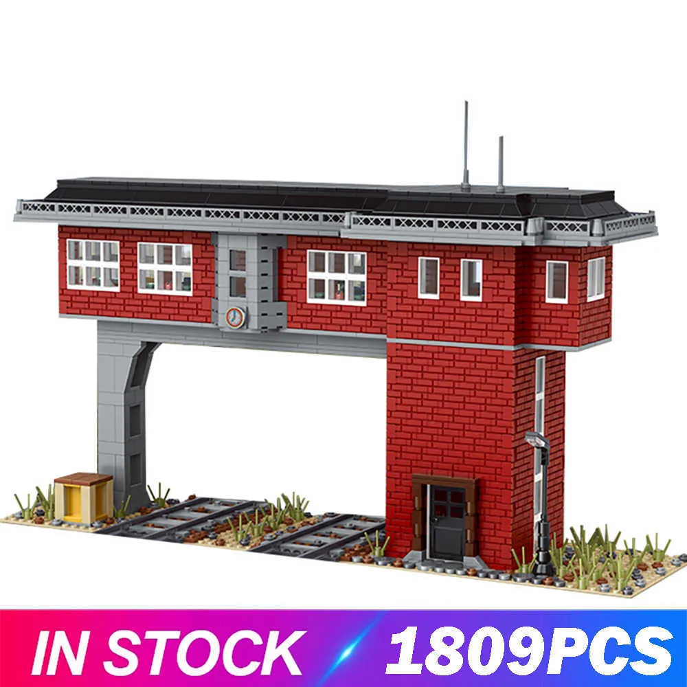 Bloques MOLD KING Building Blocks The MOC Railway Signal Tower Set