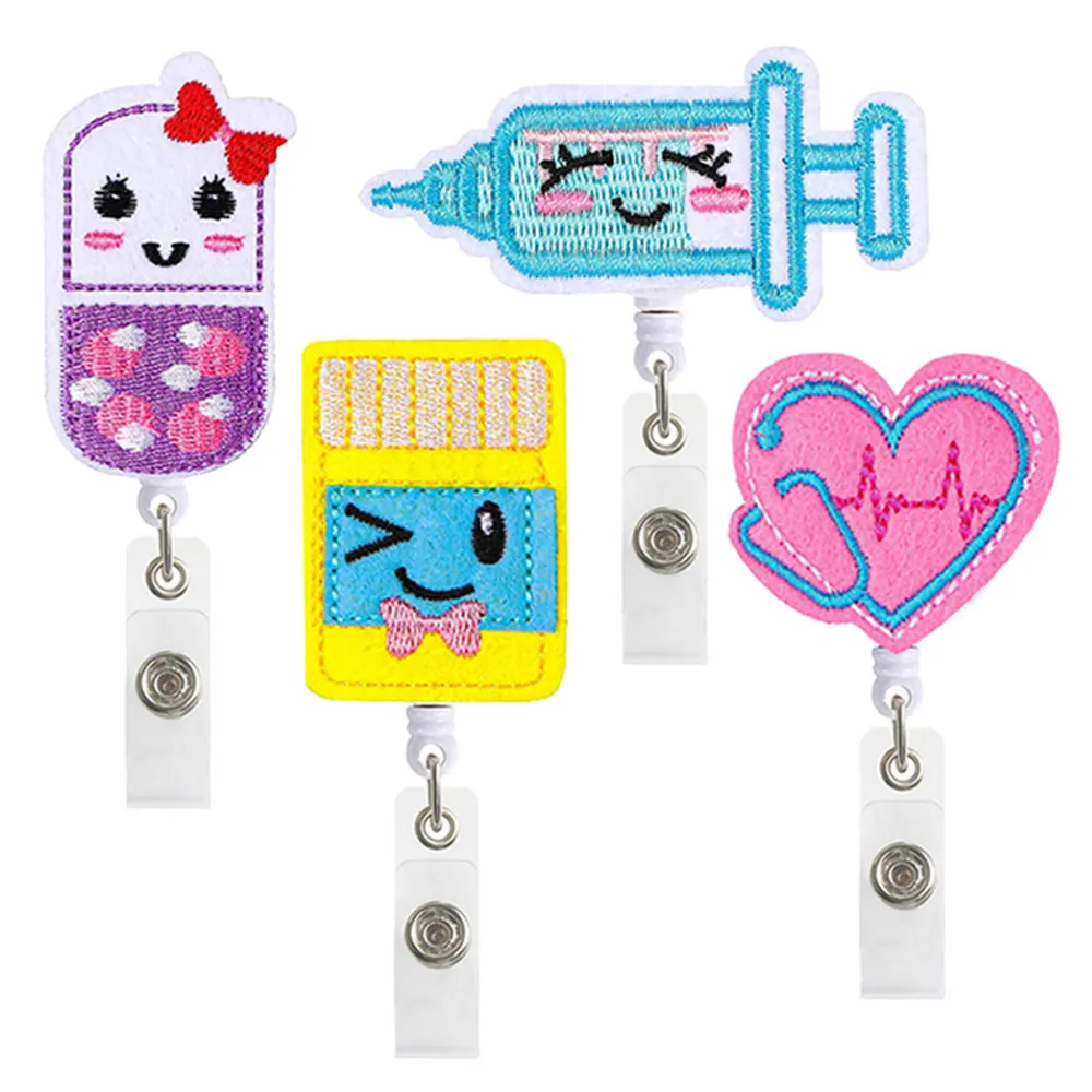 Key Rings New Fashion Retractable Nurse Badge Reel Clip Holder Students  Doctor Id Card Needles Pills Heart Design Drop Delivery 2022 Smtrg