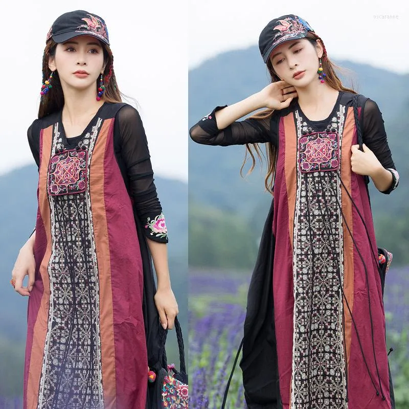 民族服2022中国スタイルの女性ハンフドレスアジアン伝統的な服旅行刺繍カジュアルデイリーウィメン