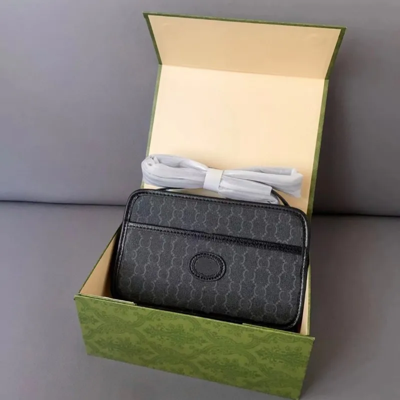 Luxury Genuine Leather Designer Camera Bag Crossbody Purse For Men And ...