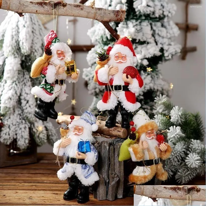 Kerstdecoraties Kerstdecoraties Nieuwjaar Gift Hars Santa Merry For Home Ornament Xmas Navidad Natal Drop Deview 2022 DHJ8T