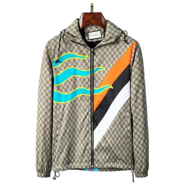 Men s Jackets Luxury Windrunner White Black Fashion Hooded Jackets Sports Windbreaker Outerwear Casual Zipper Coats