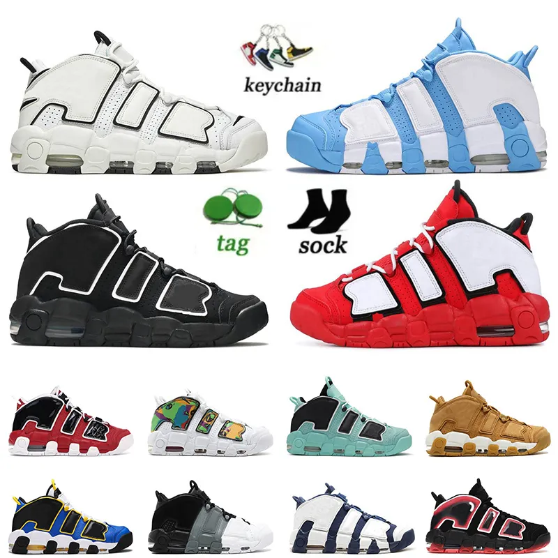 Heren Jumpman Uptemp2 Basketbalschoenen OG Scotties Pippen Sneakers White Varsity Red Black Pack Light Aqua UK Tri-Color Womens Designer Trainer Big Size 12