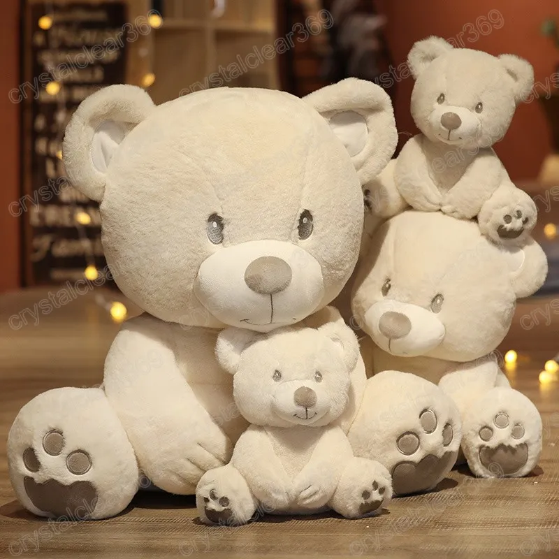 Coj n de peluche de oso blanco suave de 25 40cm coj n Kawaii con relleno de animales osos juguetes de peluche para ni os regalo de cumplea os para