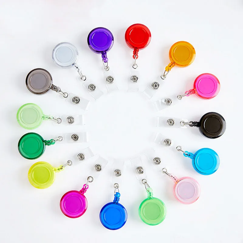 Key Rings Fashion Women Men Card Holder Clip Intrekbare Badge Reel Nurse Doctor Student Tentoonstelling ID Clips Drop Delivery 2022 SMTB9