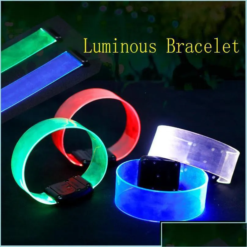 Autres fournitures de fête festive Led Bracelet lumineux magnétique Concert Get Together Gifts A Otirq