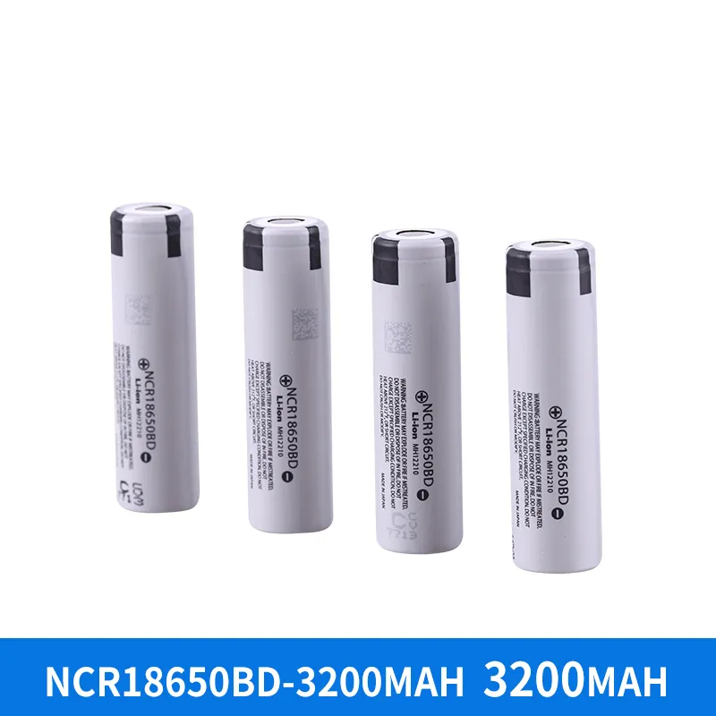 Original NCR18650BD 18650 Batterier 3200mAh Uppladdningsbar batterilitium Lion Cell 10A Hög urladdning