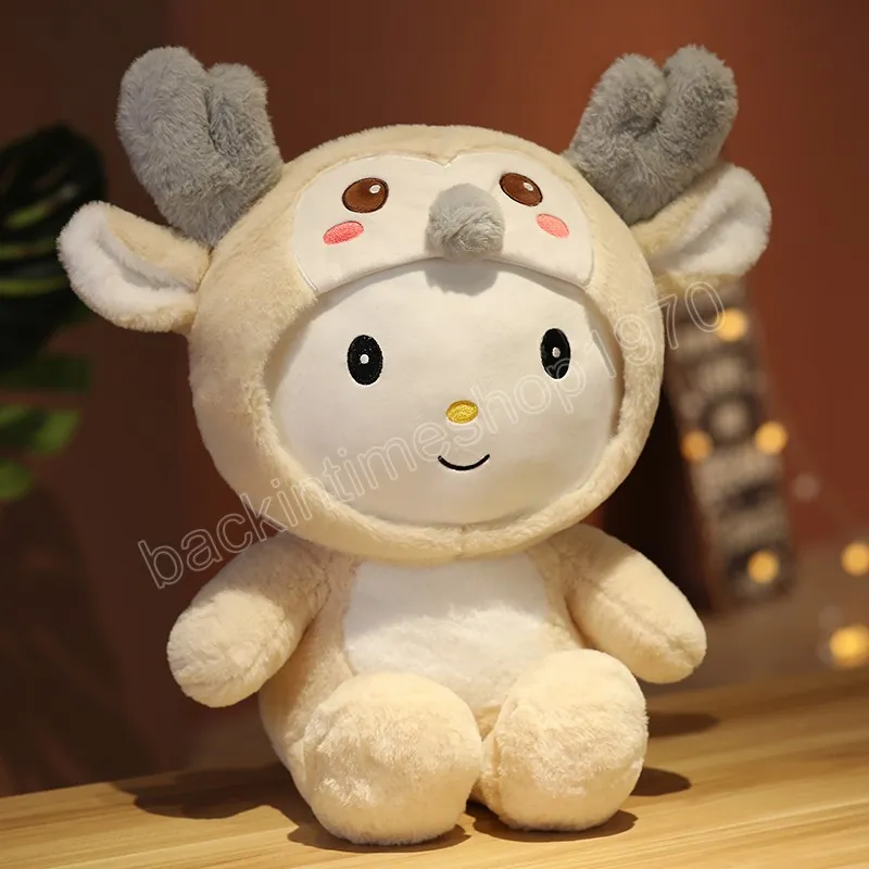 35-45 cm Bella Cervo Peluche Ripiene Animale Morbido Cervo Cuscino Del Fumetto Alce Bambole Giocattolo Sveglio le Ragazze Del Bambino Di Compleanno regalo di Natale