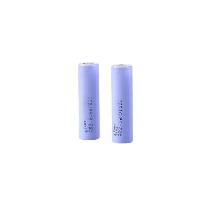 22P 18650 batterie NCR 2200MAH 20A Batteries rechargeables à décharge élevée pour foreur électronique vaporisateur lumière Ebike E moteur