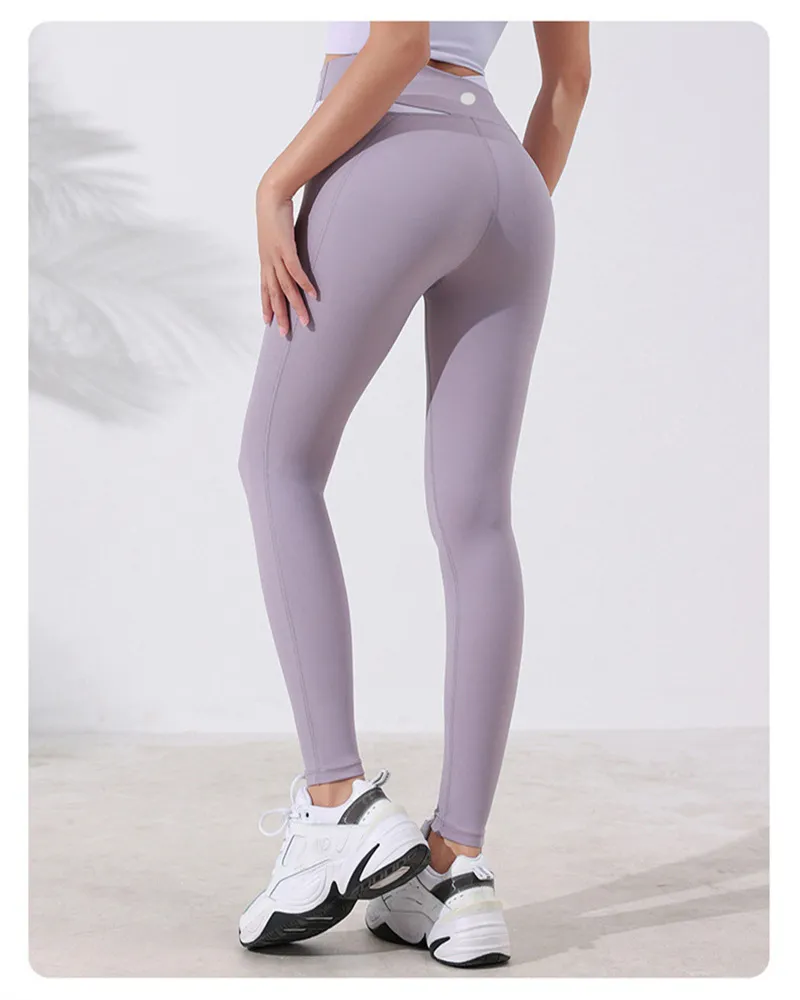 Kvinnor Yoga outfit fitness hög midja leggings Tryck upp magkomprimeringsträning Leggins kropp skönhet mager casual leggings kvinna