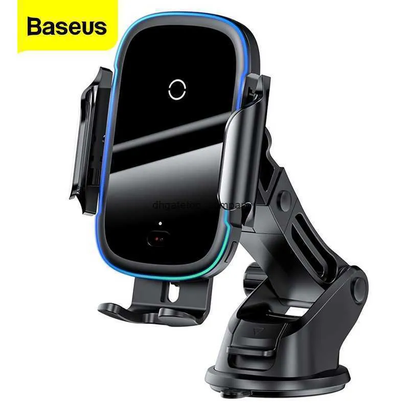 Snabbladdning Baseus Qi Car Wireless Charger för iPhone 11 Samsung för Xiaomi 15W induktionsfäste med telefoninnehavare