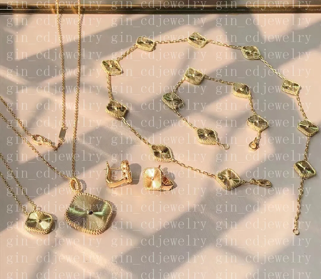Modische klassische Glücksklee-Halskette, Armband, Ohrstecker, Damen und Mädchen, Valentinstag, Muttertag, Verlobungsschmuck