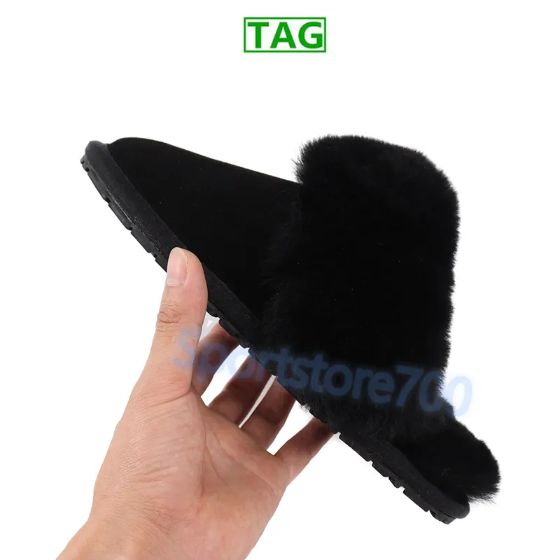 Australia fur slippers winter scuffs sis designer shoes mens luxury slides black charcoal chestnut scuff warm men women slipper indoor outdoor sneakers