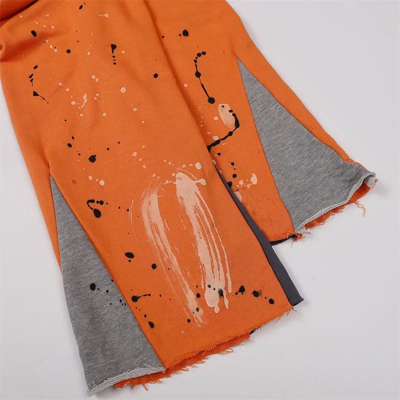 Men Pants Galleries Sweatpants Dept Speckled Letter Print Men`s Women`s Couple Loose Versatile Casual Pants Straight