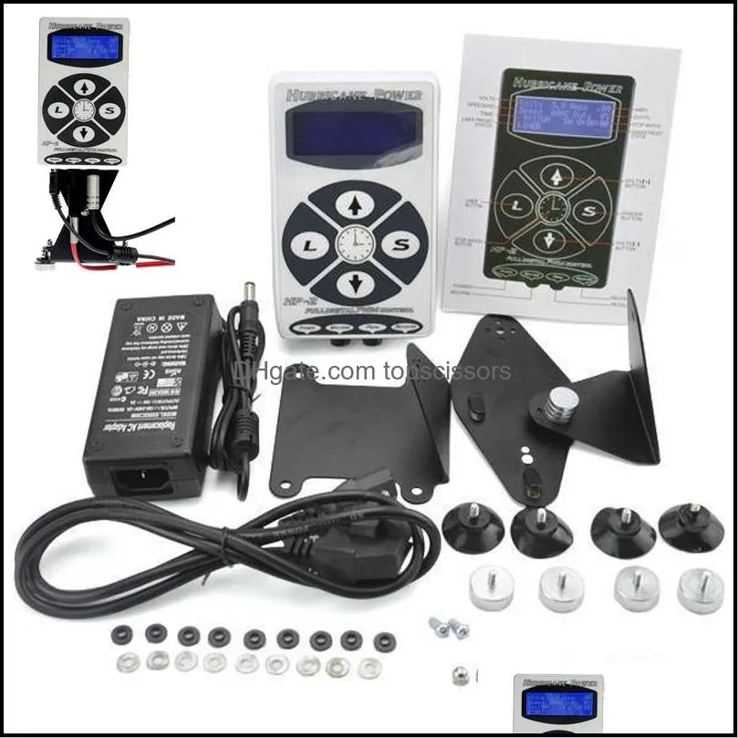 Tattoo Power Supplies Wholesale Tattoo Power Supply Professional Hurricane 2 Powe Lcd Display Digital Dual Hines Drop Delivery 2022 Dhynd