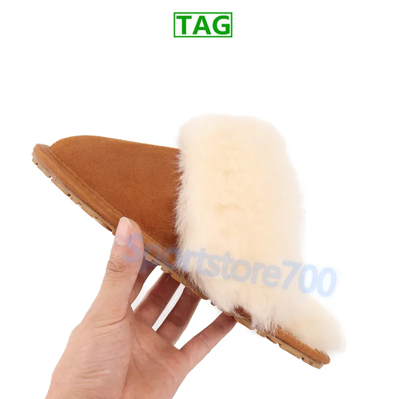 Australia fur slippers winter scuffs sis designer shoes mens luxury slides black charcoal chestnut scuff warm men women slipper indoor outdoor sneakers