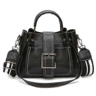 Läderkvinnor Handväskor Fashion Crossbody Väskor för kvinnor 2022 Nya axelväska HBP Purses and Handbags Sac Tote Bag G220422