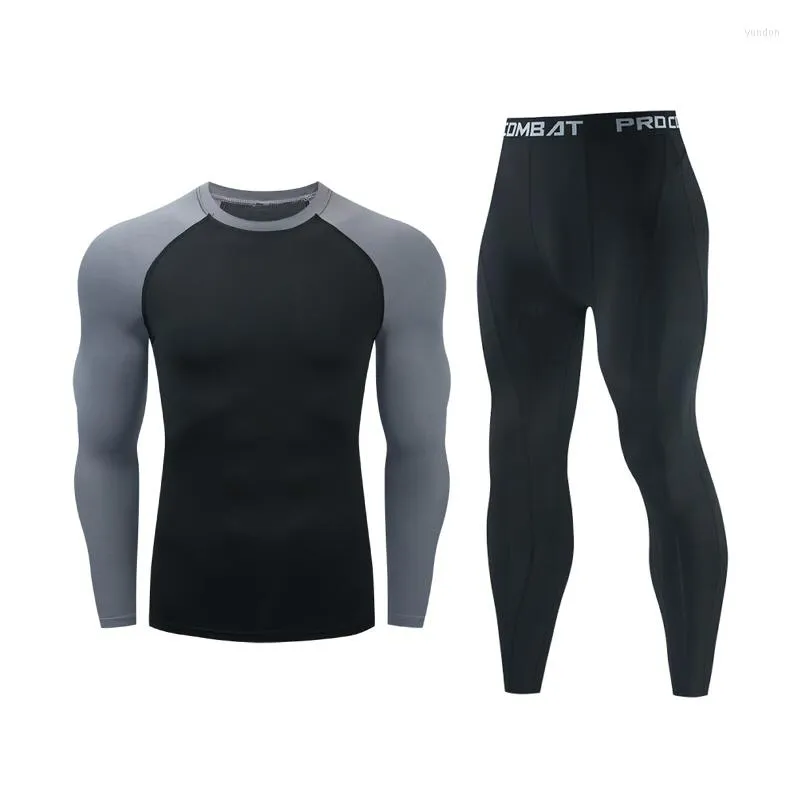 Ensembles de course 2022 Fitness Muscle séchage rapide hommes sous-vêtements Compression Sport costumes basket-ball collants Gym Jogging