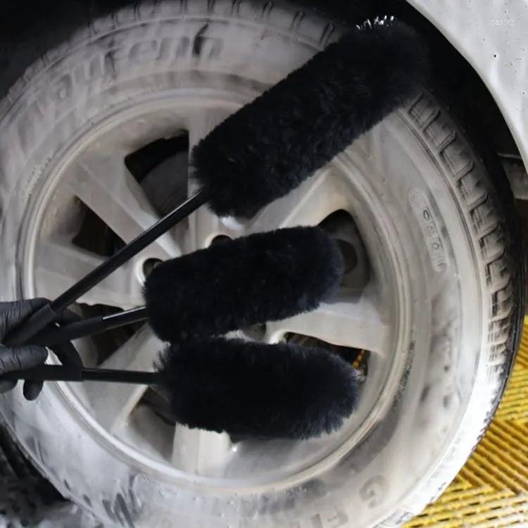 Voiture éponge roue brosse moyeu écart détail nettoyage rondelle dispositif de lavage laine roues brosses lavage beauté 30 cm 34 cm 50 cm