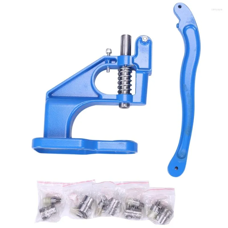 Professional Hand Tool Sets Punch Press Machine For Eyelet Grommet Dies Or Double Cap Rivets Mould Snap Buttons Craft Diy Supplies
