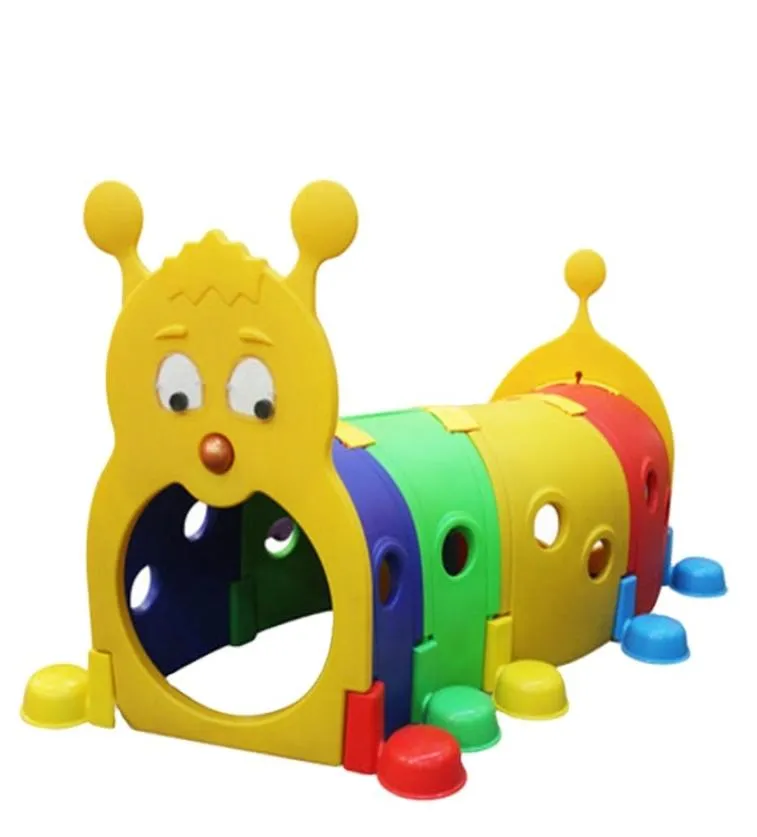 Дети играют в детские детские игровые площадки, дети на открытом воздухе в пластиковой школьной туннель Toy3160050