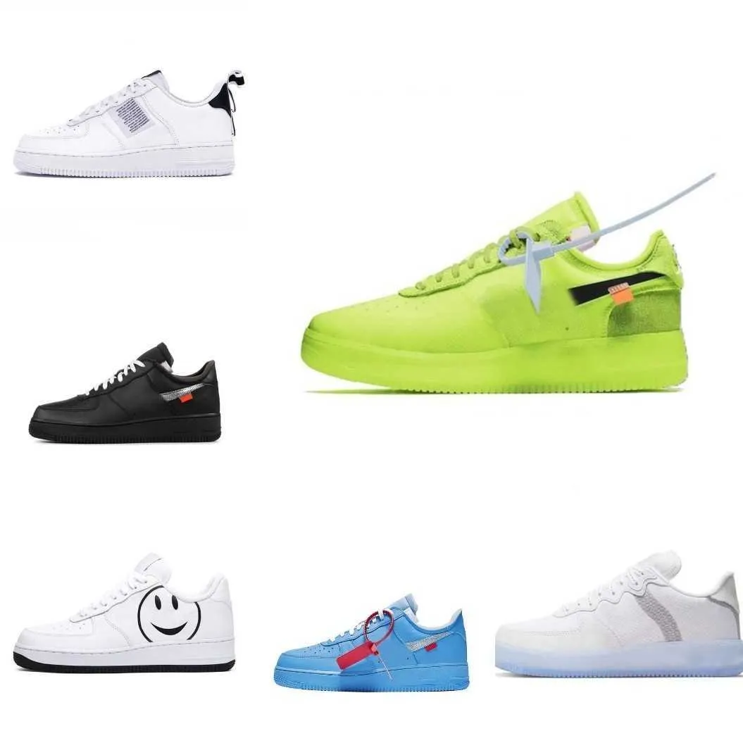 Wholesale 2021 Shadow Men Women Casual Shoes Running Shoes White Offs MCA Airs MOMA Utility Black Airforce Mens Womens Sports Sneakers Trainers Designer V02
