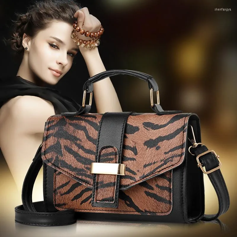 Abendtaschen 2022 Mode Leopard Frauen Handtaschen Europäischen Design Leder Damen Schulter Weibliche Mädchen Umhängetasche