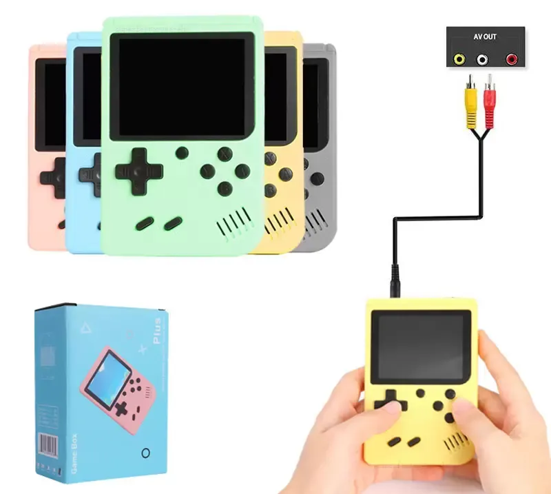 500 Portable Video Game Console Nostalgic Host 2,4 inch Retro Mini Handheld Games Player Plus Box For Kids Gift Than Sup PXP3 PVP