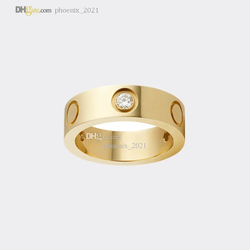 Liebesringdesigner Ring für Frauen/Männer Carti Ringe 3 Diamonds Gold Band Luxusschmuckzubehör Titanium Stahl Gold.