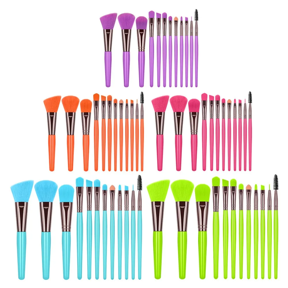 Make-up-Pinsel-Set, 12-teilig, Eyeliner, Wimpern, fest, Lidschatten, Kosmetik, Blending, Beauty-Make-up-Pinsel-Set, Werkzeugset