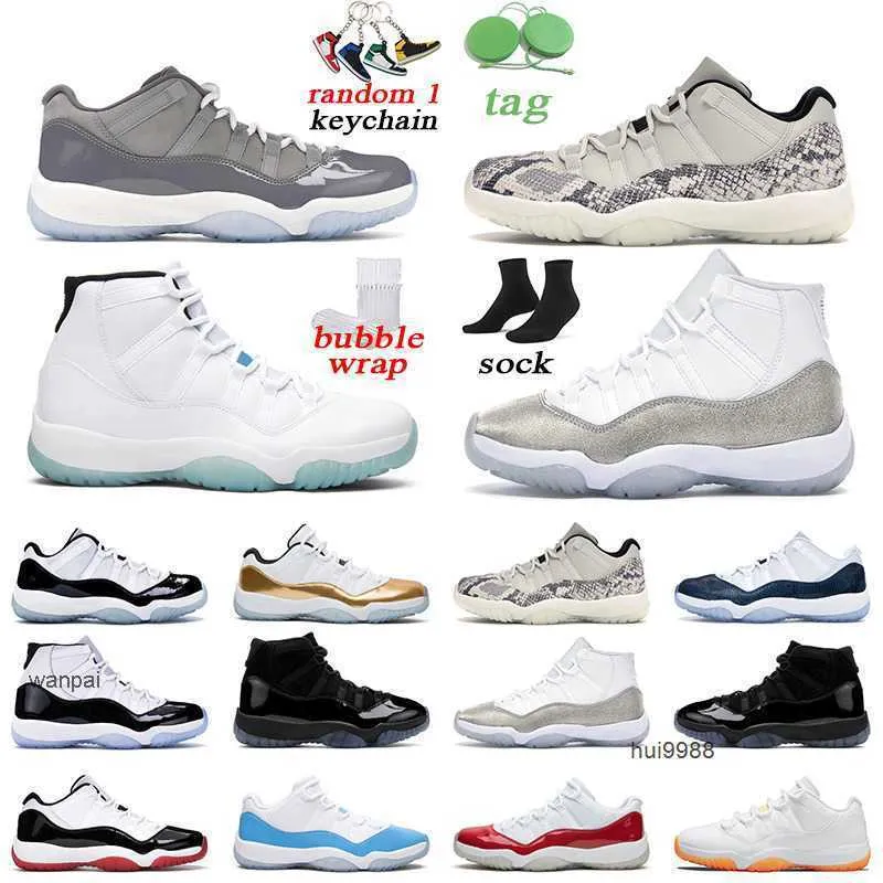 2023 hommes femmes 11s chaussures de basket-ball Cool Grey Snake Light Bone Concord Gamma Blue entraîneur de sport pour hommes en plein air taille 5.5-13 Jordam JERDON