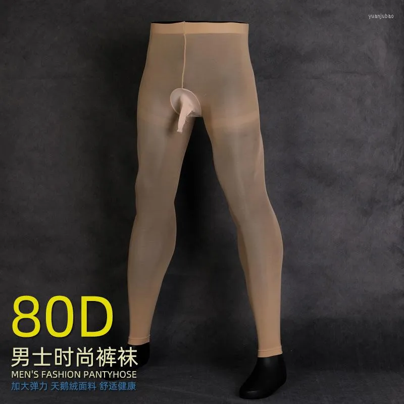 Men's Socks Men's Spring And Autumn Bare Legs Artifact Pantyhose Sexy Stockings Thickened Jj Set Temptation Pseudo-mother Bottoming